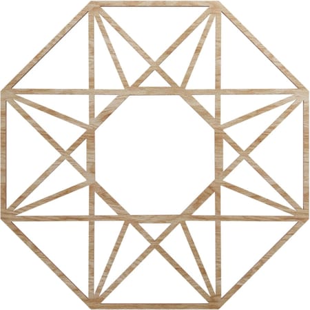 Ekena Millwork Guardian Wood Fretwork Pierced Ceiling Medallion, Red Oak, 20"OD x 7 3/4"ID x 3/8"T CMWP20X20X0375GDRO